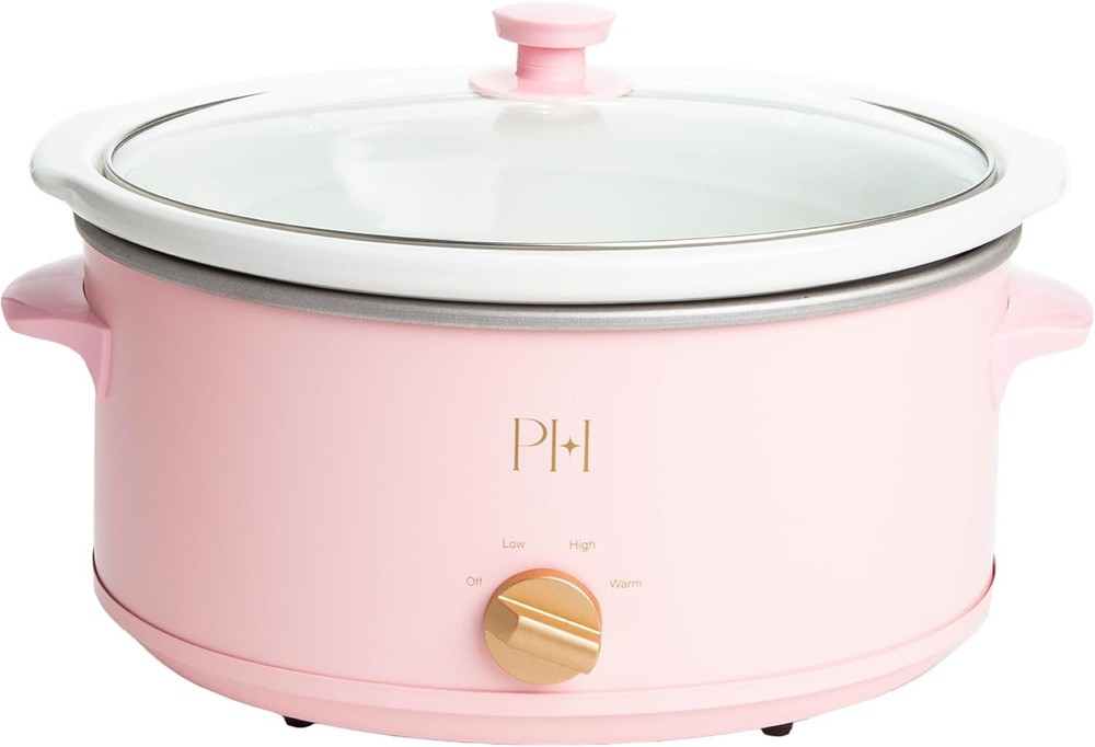 6-Quart Manual Slow Cooker, Features Three Settings (Low, High, War