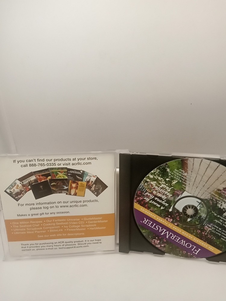 FlowerMaster Used CD-Rom for PC/Mac /