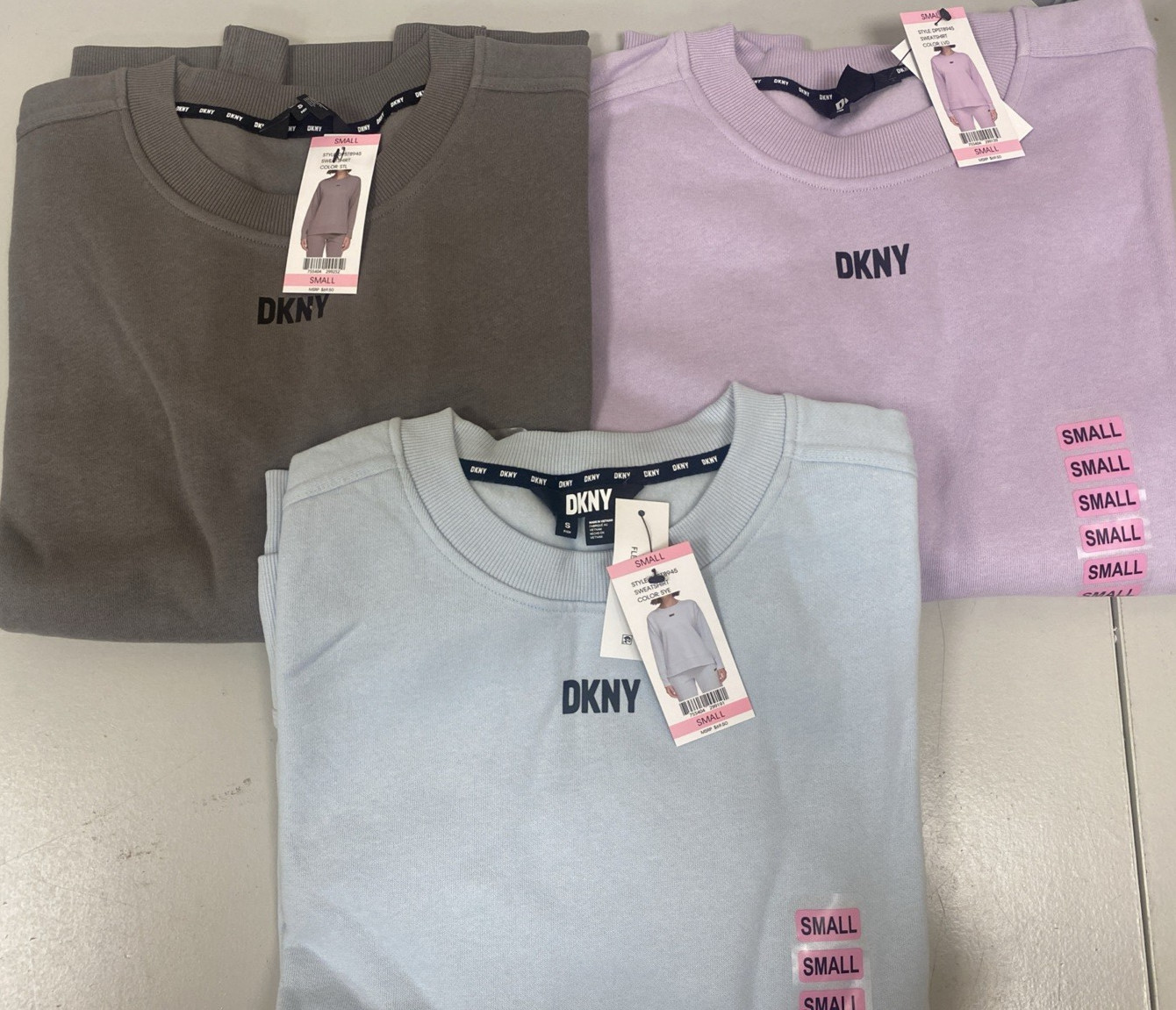 DKNY Women's Crew Neck Sweatshirt Assorted Sizes and Colors NWT