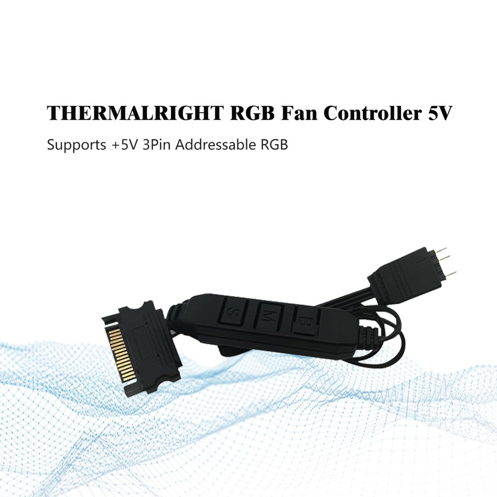 Thermalrlght A-RGB 5V Lighting Controller, Computer case Fan Black