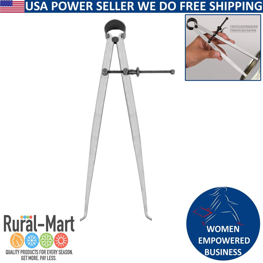 General Tools 454-10 Flat Leg Inside Caliper, 10 inches