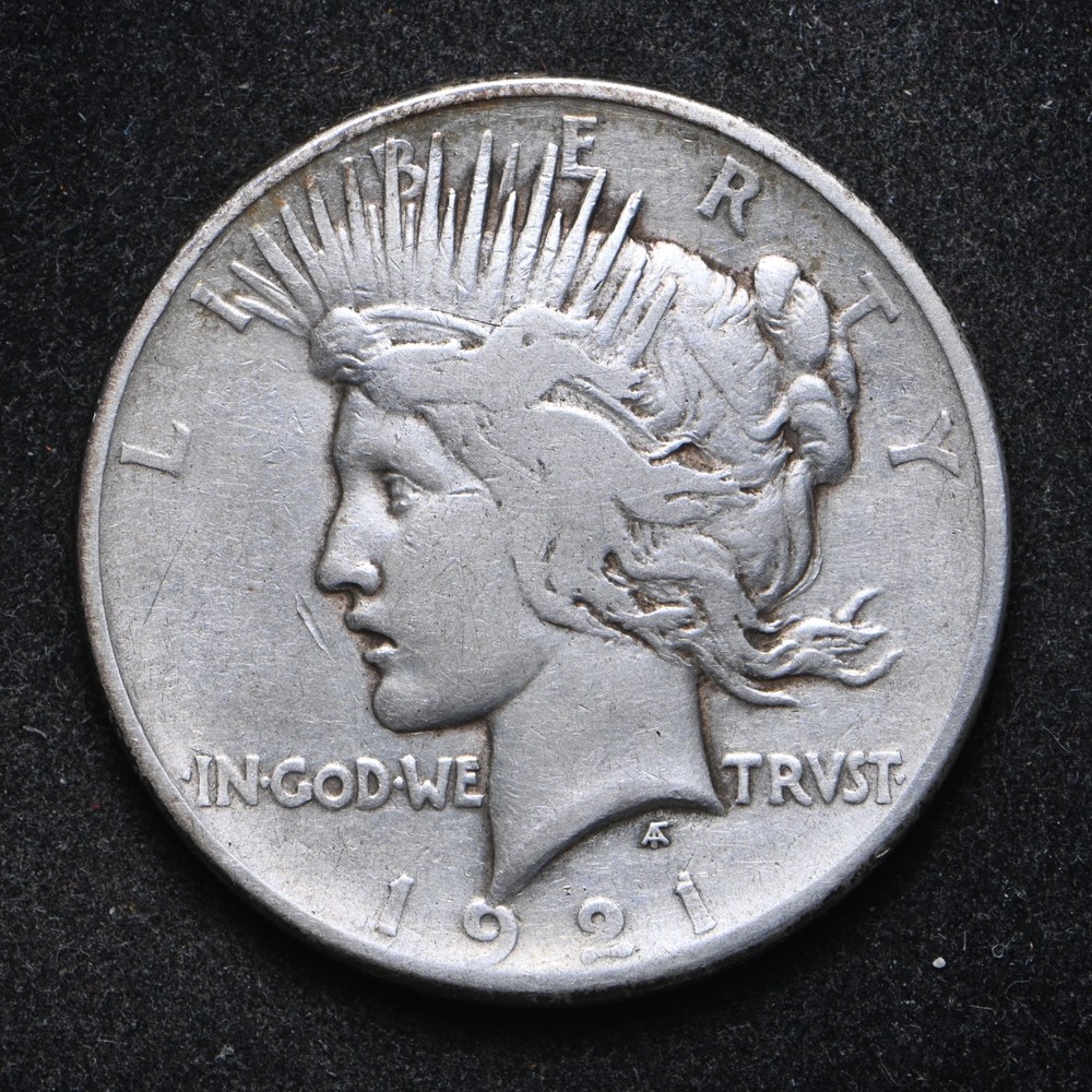1921 Peace Silver Dollar (cn15958)