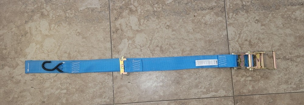 7' Motorcycle Tie Down Strap for E Track ATV Quad Ratchet Van Strap S Hook 4Pack