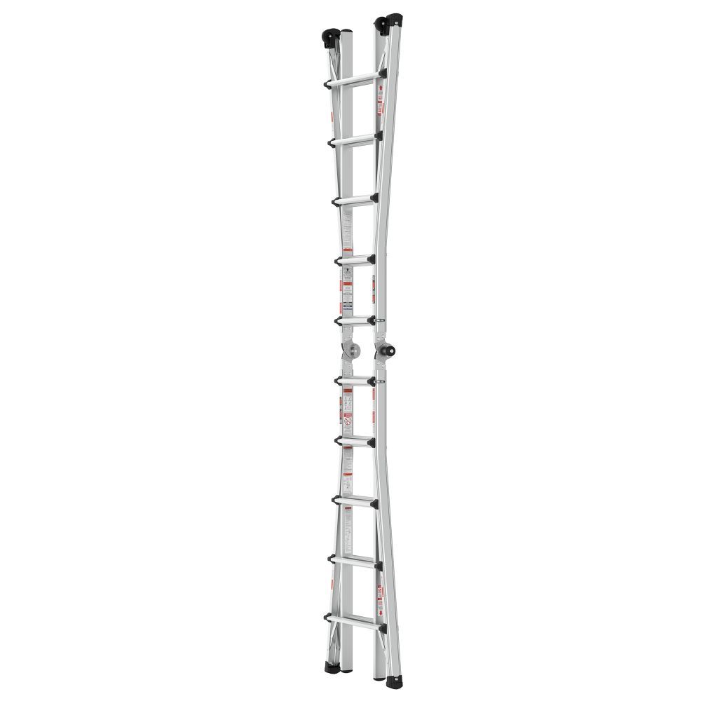 22 Ft Aluminum Adjustable Ladder Folding Portable Stepladder Multi-Use Ladder