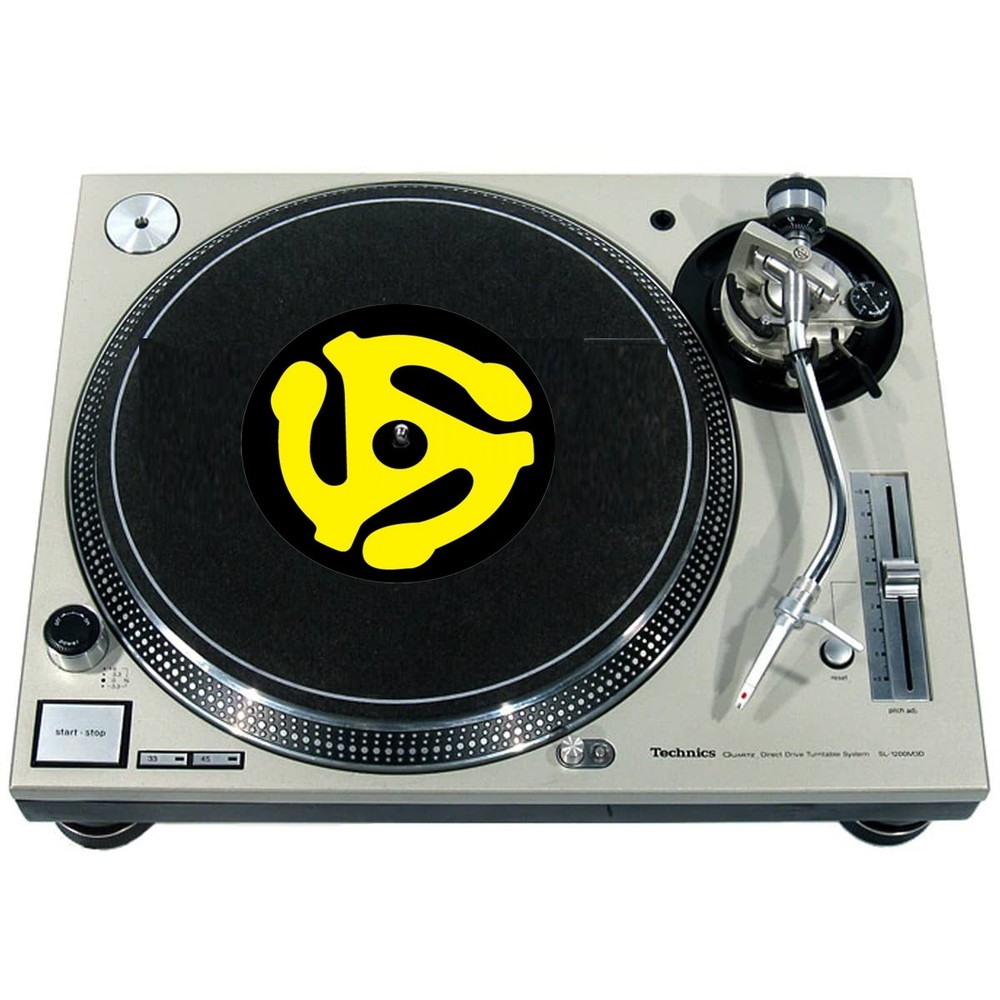 Slipmat Slip Mat 4 Technics or Single 7" 45 Turntable Record Player 45 ADAPTER
