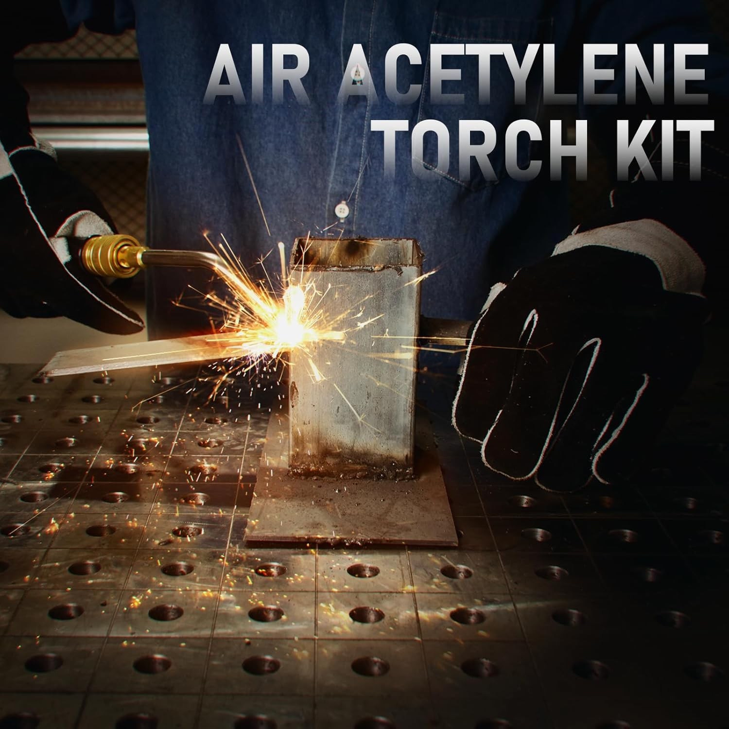 Professional Air Acetylene Torch Kit, Turbo Torch Set for Metalworking & Welding