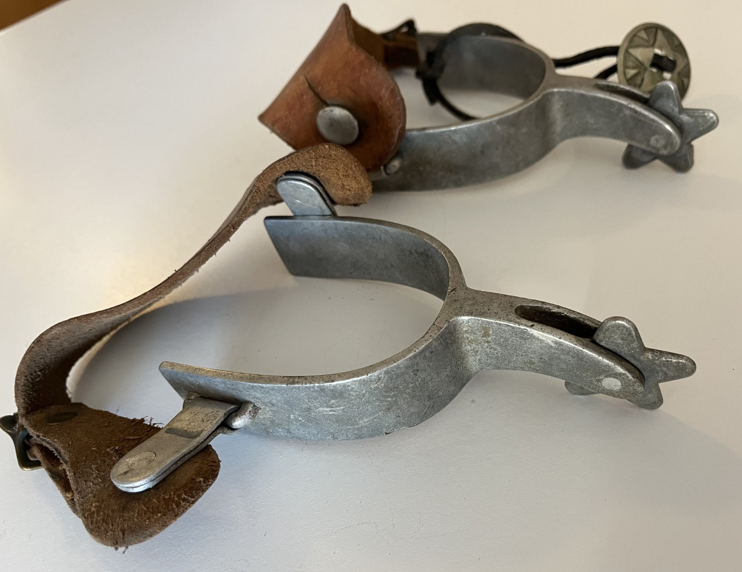 1940's Crockett Airplane Aluminum Cowboy spurs Heavy Duty