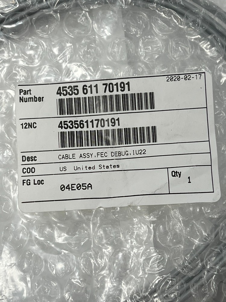Philips 453561170191 - FEC DEBUG IU22 CABLE ASSEMBLY - NEW