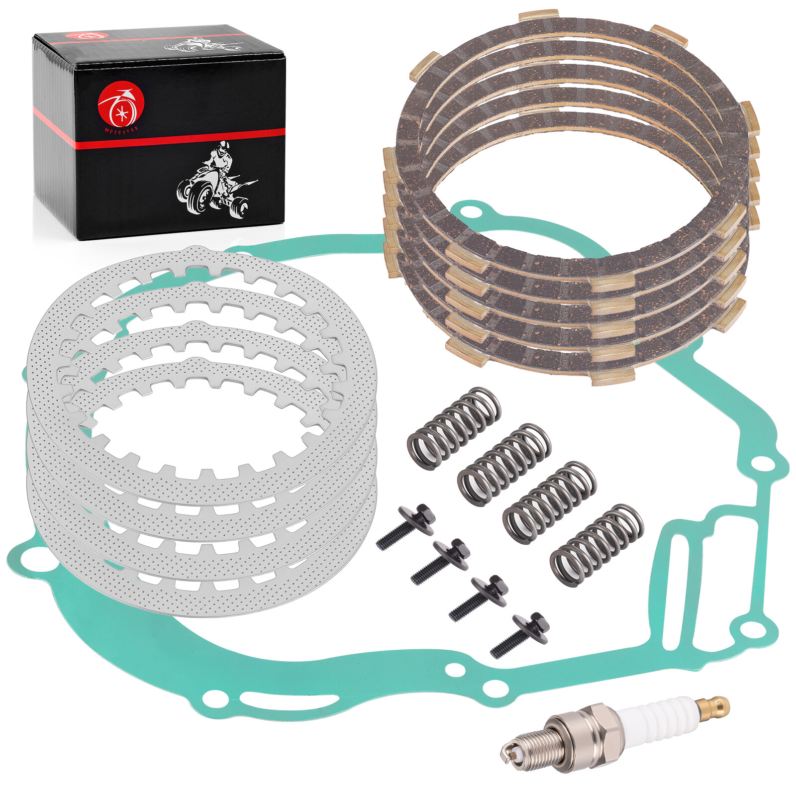 Heavy Duty Clutch Kit w/Gasket Spring for Yamaha TTR125 TTR125E TTR125L TTR125LE
