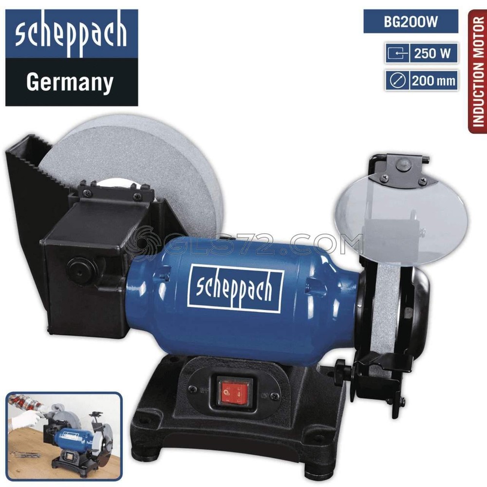 230V WET / DRY BENCH GRINDER250w SCHEPPACH BG200W