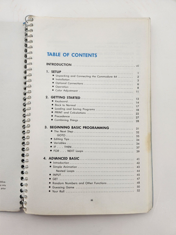 Commodore 64 User's Guide 1st Edition Third Printing 1983 Computer Manual