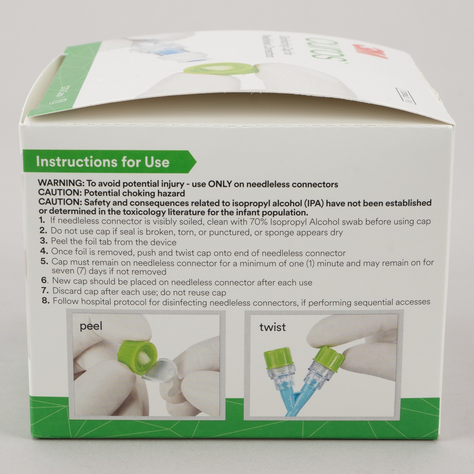 3M Curos Disinfecting Cap, 270 Count, CFF1-270, 2027 Expiration