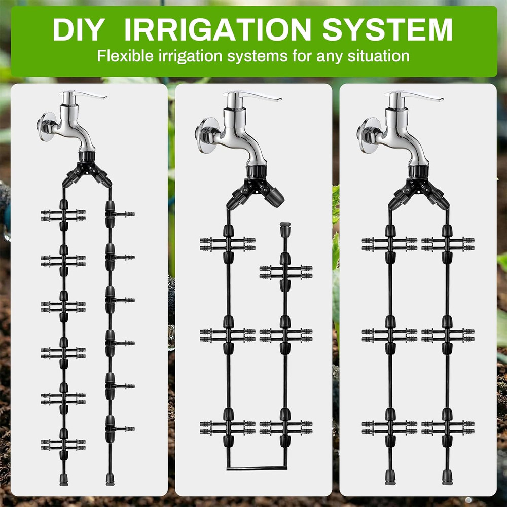 Efficient 230FT Drip Irrigation System - Save 70% Water for Your Garden