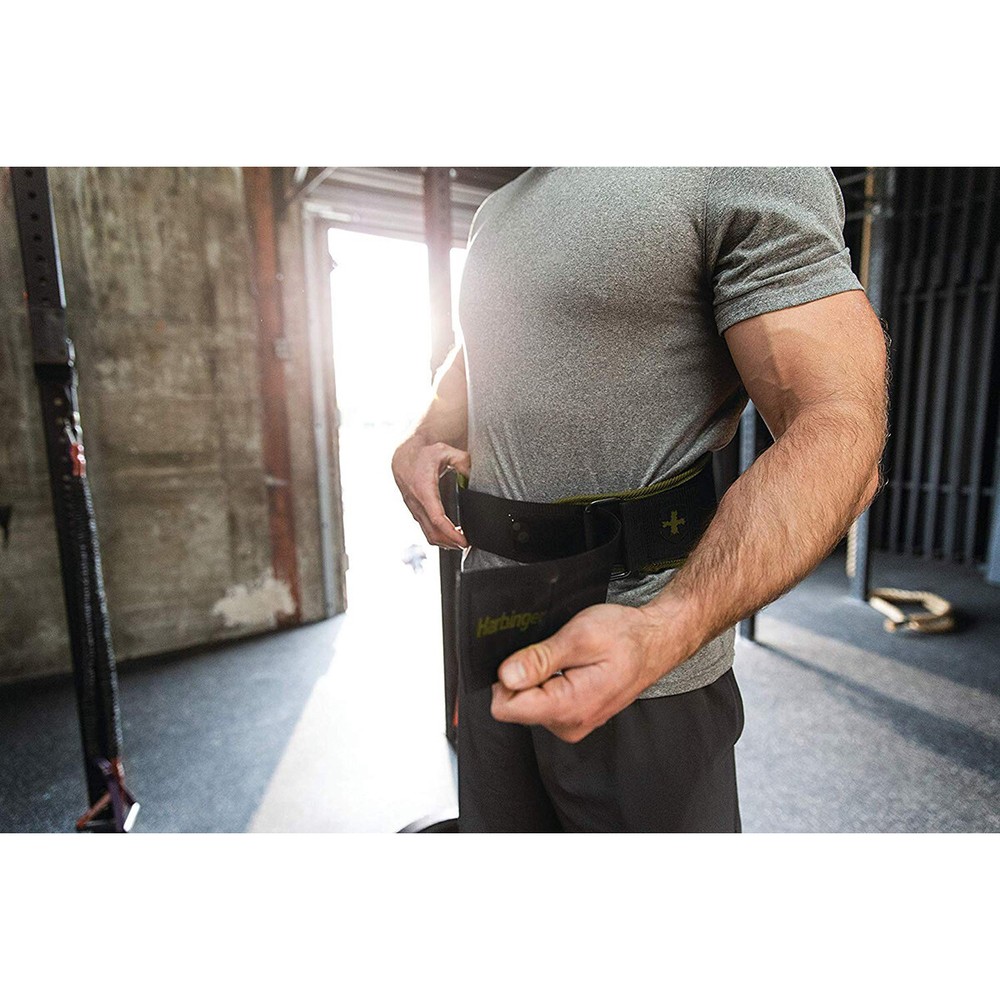 Harbinger 5" Foam Core Weight Lifting Belt - Green