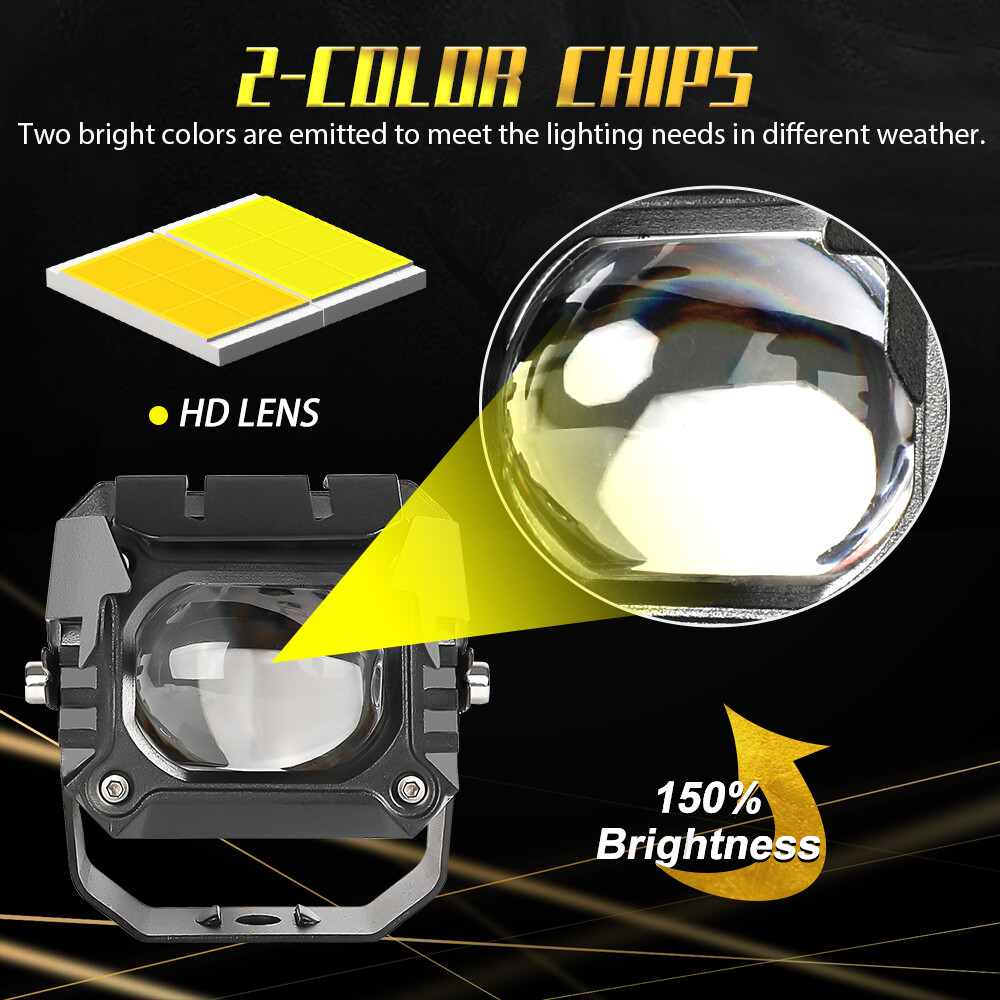 For Polaris RZR PRO R/R4 32" LED Light Bar +3" Work Pods+Roof Mount & Wiring Kit