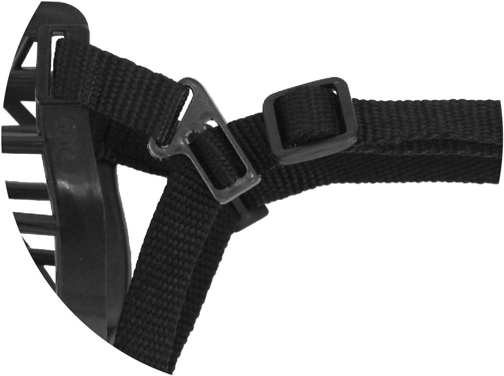 Basket Cage Dog Muzzle Size 3 SMALL Adjustable Straps BLACK by