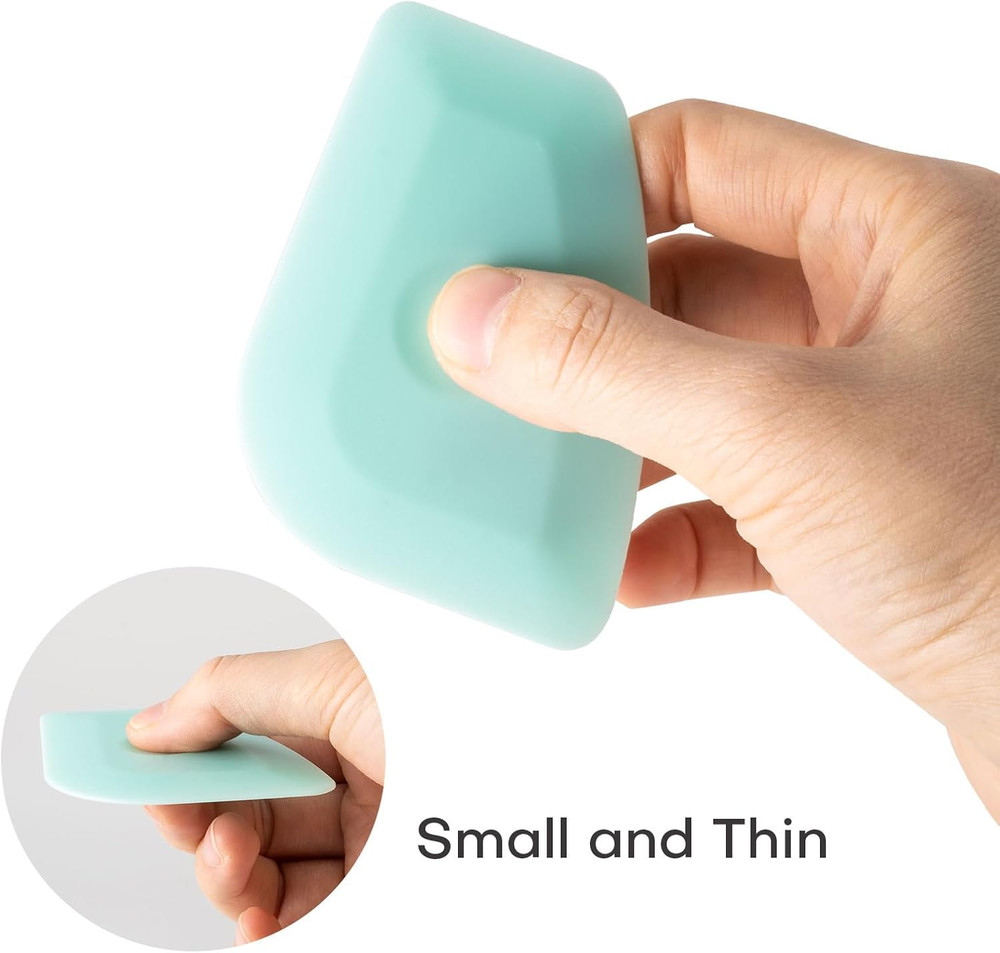 Small Vinyl Scraper 20 Pcs Sturdy Plastic Scraper Tool for Vinyl, Multifunctiona