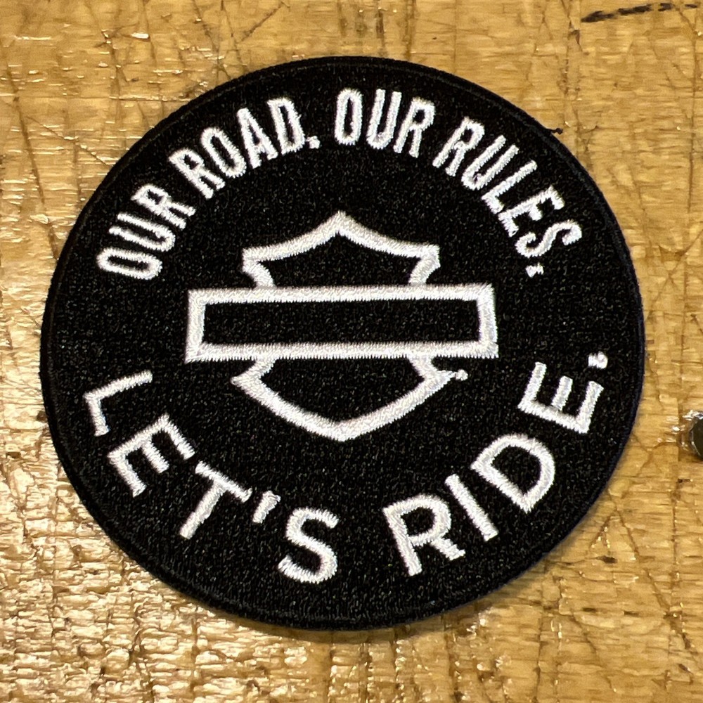 ⭐HARLEY DAVIDSON MOTORCYCLES "LETS RIDE" VEST JACKET PATCH