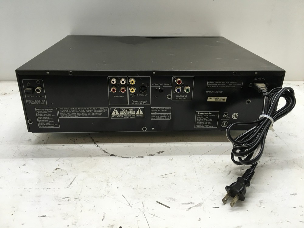 Panasonic DVD-C220D DVD Changer - Tested