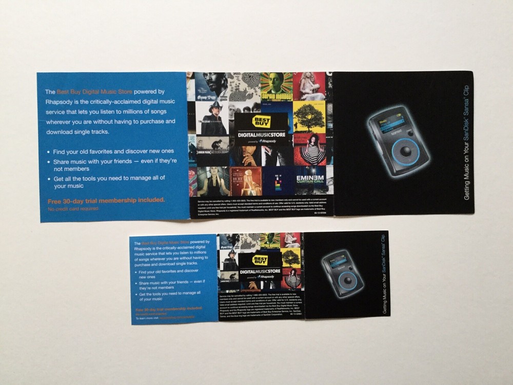 SanDisk Sansa Clip MP3 Player Manuals Only