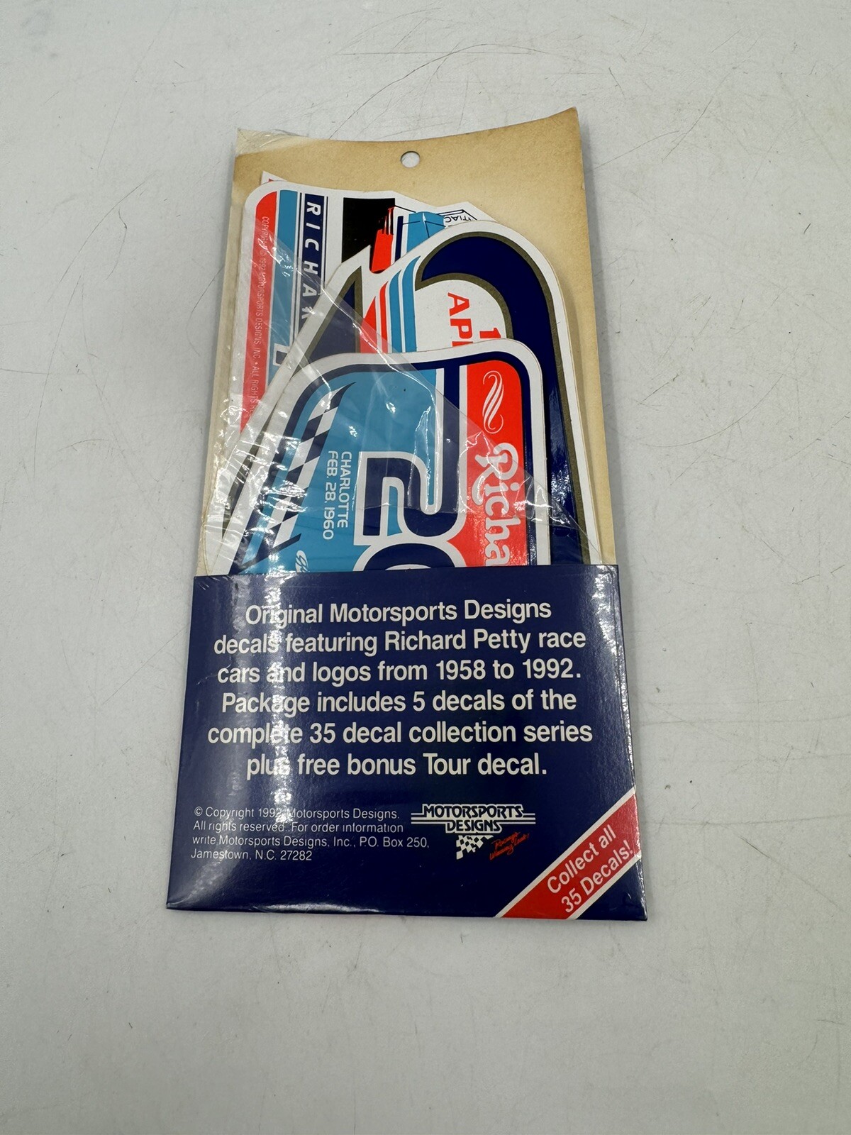 Vintage 1992 Fan Appreciation Tour Richard Petty Decal Collection Introductory