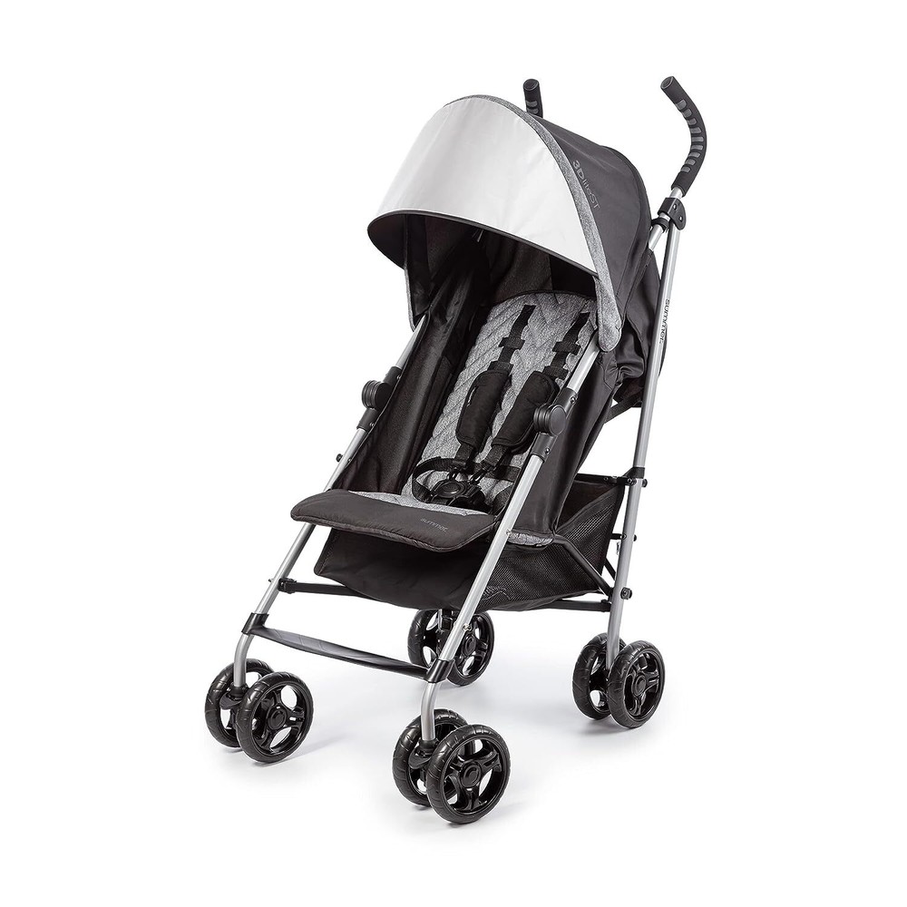 3D Lightweight Mini Stroller w/ Compact Fold Multiposition Recline Canopy &Visor