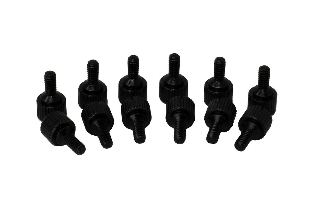 Trace Audio 500 Series Module Thumb Screws M3 Thread - 12-Pack, Black