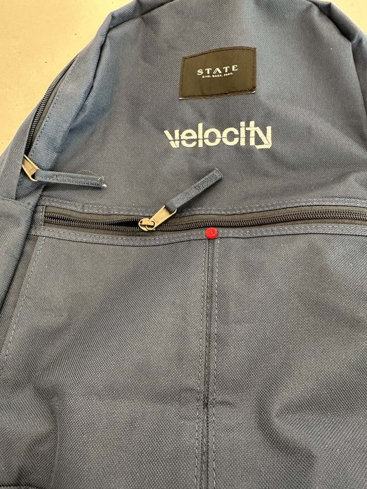 Velocity Dance Competition Backpack Blue Red