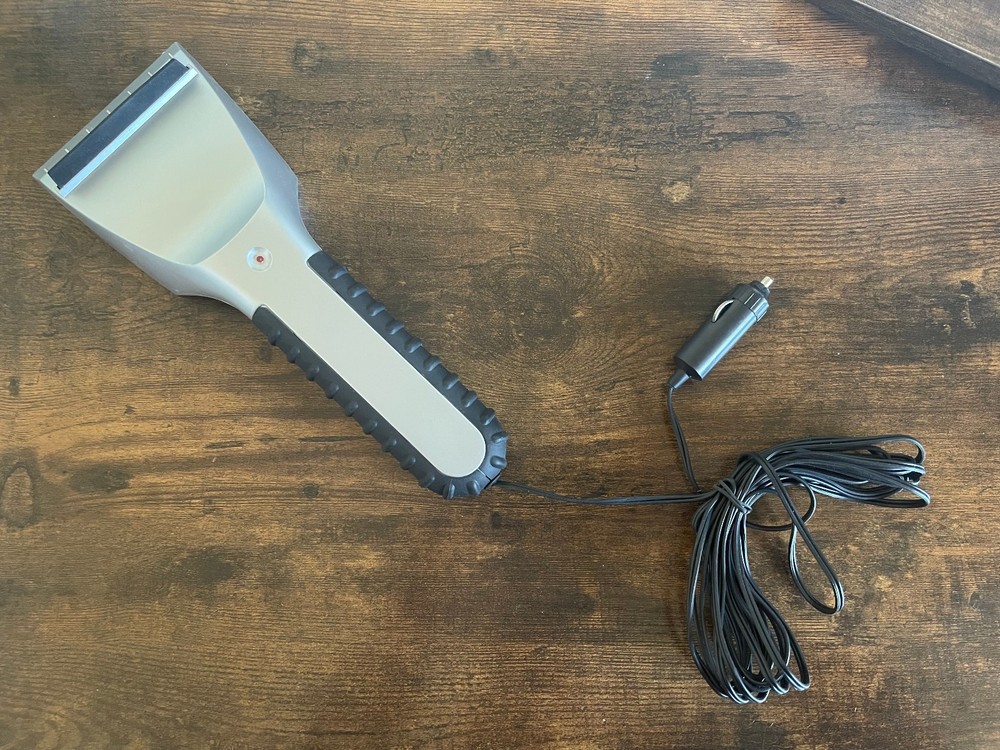 Electric Heated Windshield Ice Scraper 12V with Corded Plug
