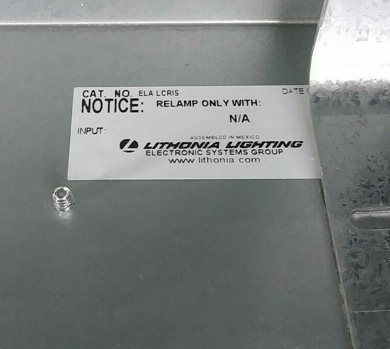 LITHONIA ELA CRIS RECESSED ROUGH-IN SECTIONS FOR EXIT LIGHT INSTALLATION NEW