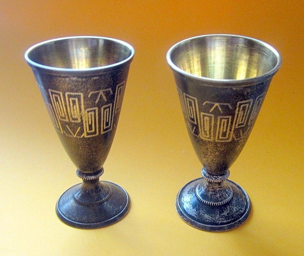 Russian Silver Vodka Cup 875"( 2 pieces) 66 gr.