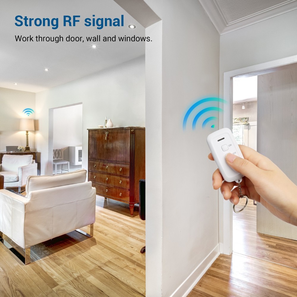 DEWENWILS Wireless Remote Control Outlet Electrical Remote Light Switch White