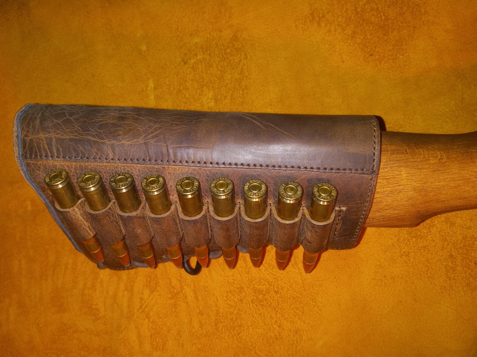 Lever Action Bolt Action Leather Rifle Recoil Cheek Pad Made In The USA