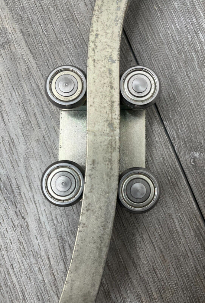 S-Shaped Compact Linear Rail Guide System w/Sliders (Part# Unknown)