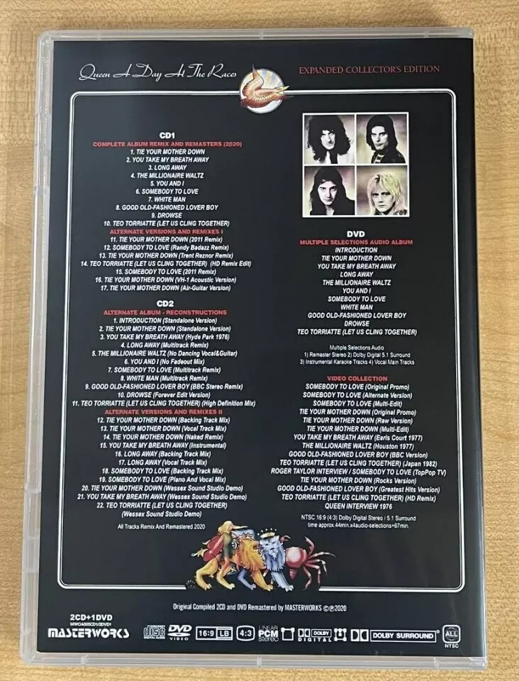 QUEEN / A DAY AT THE RACES EXPANDED 2CD+1DVD NEW