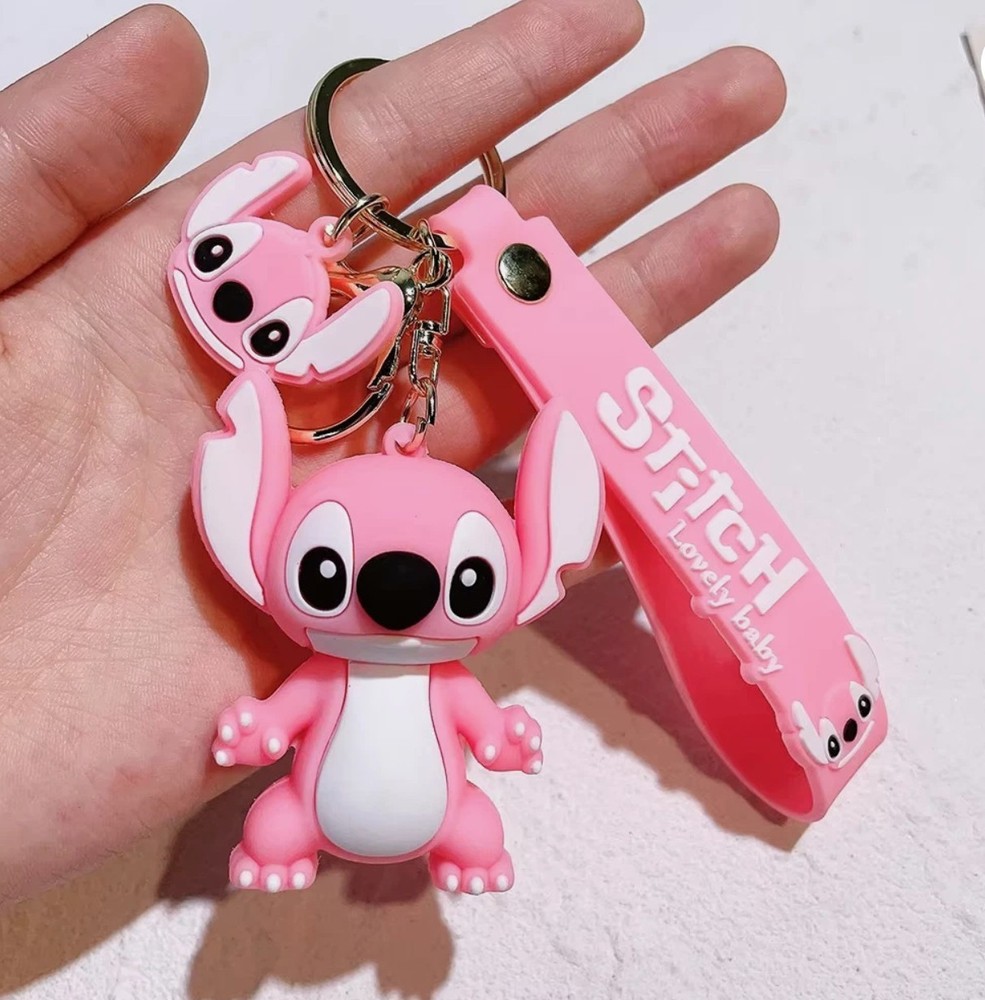 Stitch Keychain Charm 3D Figure Stitch Silicone Keychain