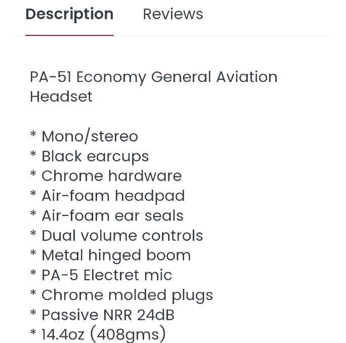 Pilot Avionics P-51 Commemorative Headset