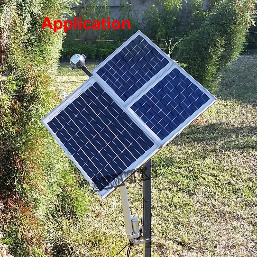12V Single Axis Solar Tracking + 18" Linear Actuator +LCD Controller +Anemometer