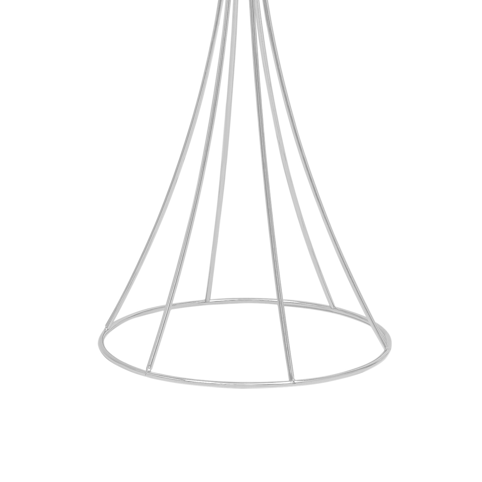 3pcs Modern Flower Stands Hourglass Shape Flower Stand Iron For Party Silver New