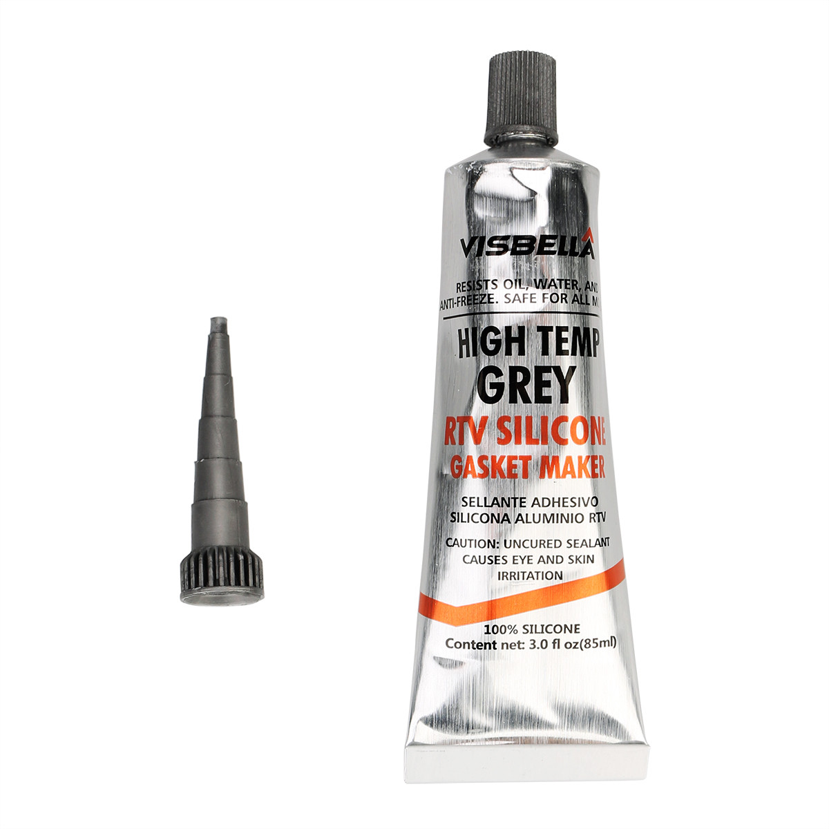 12Pcs High-Temp Grey RTV Silicone Gasket Maker VISBELLA Sealant for Valve covers