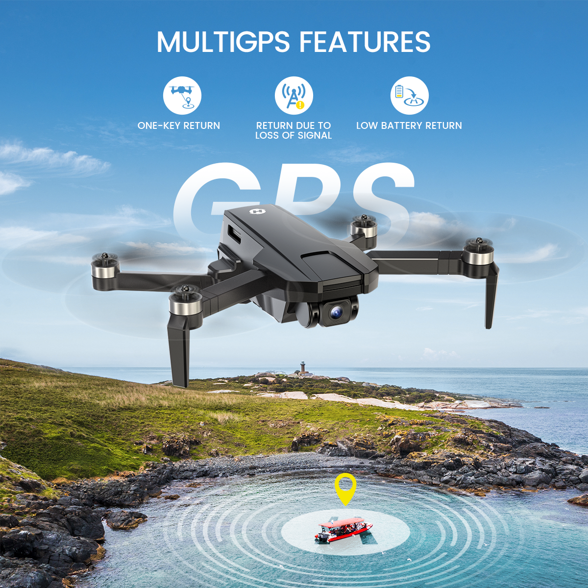 Holy Stone HS720S GPS RC Drone With 4K HD Camera Brushless 5G WiFi RC Quadcopter