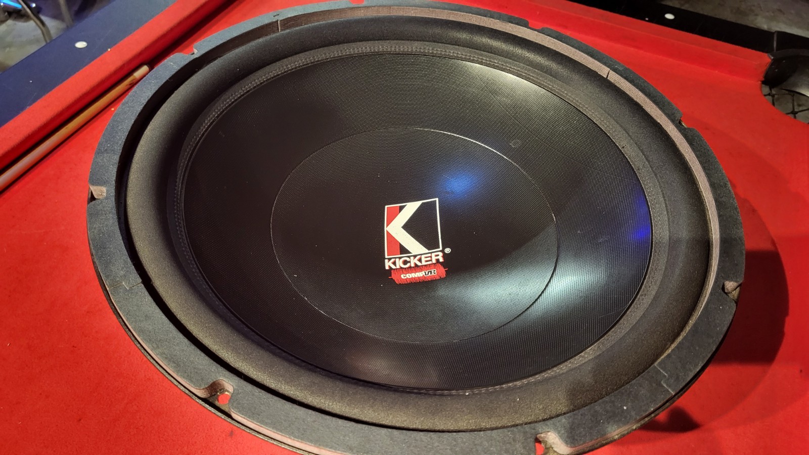 kicker cvr 18" subwoofer sigle 4ohm rare old school car audio woofer