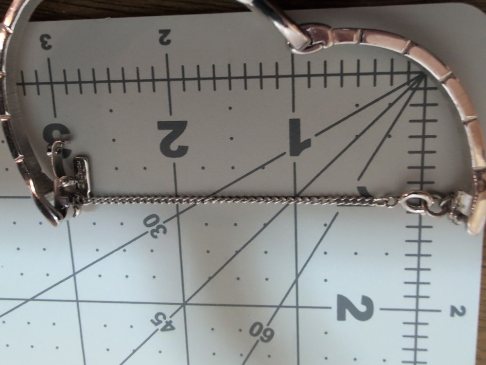 Monet Infinity Silvertone Bracelet w Chain Extender