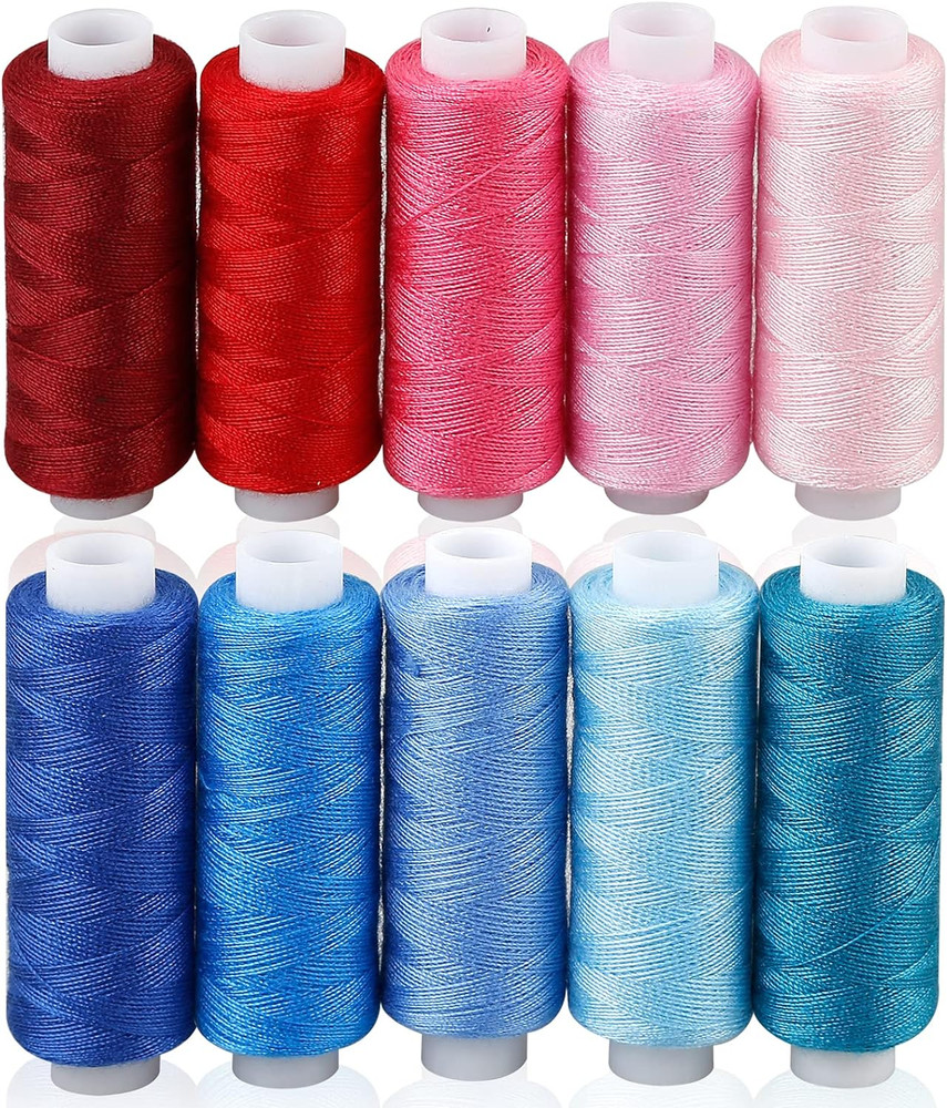 Sewing Threads Kits, 30 Colors Polyester 250 Yards Per Spools for Hand Sewing &