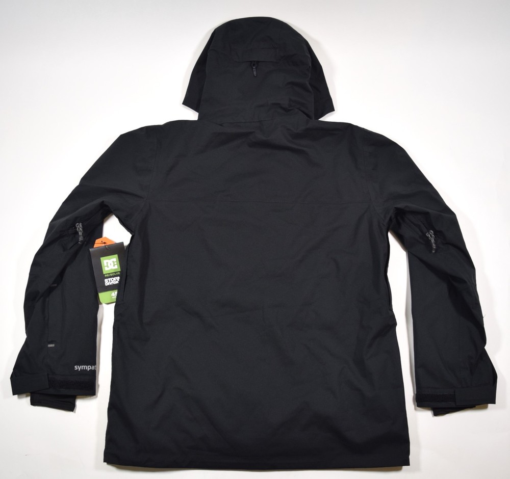 2026 NWT Mens DC Command 45K Technical Snow Jacket $300 L black shell