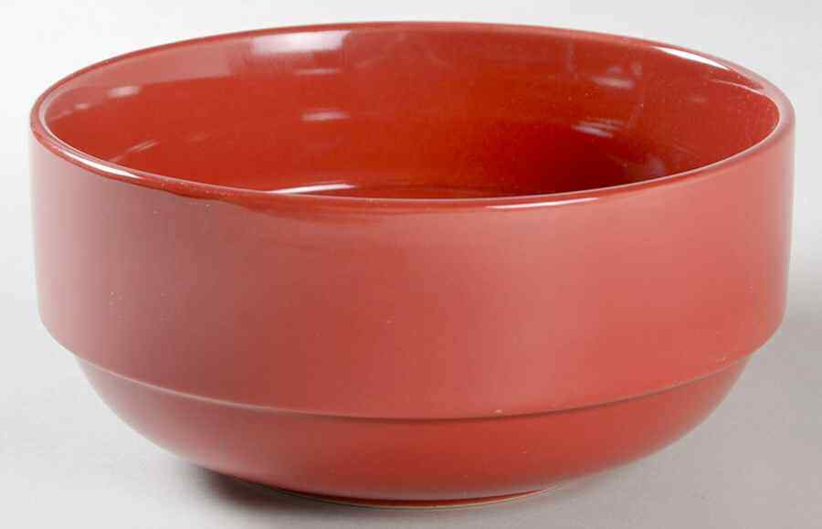 Gibson Designs Stackware Red Soup Cereal Bowl 9977532