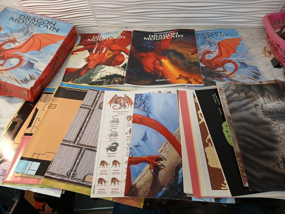 AD&D 2nd Edition Dragon Mountain Adventure Box Set
