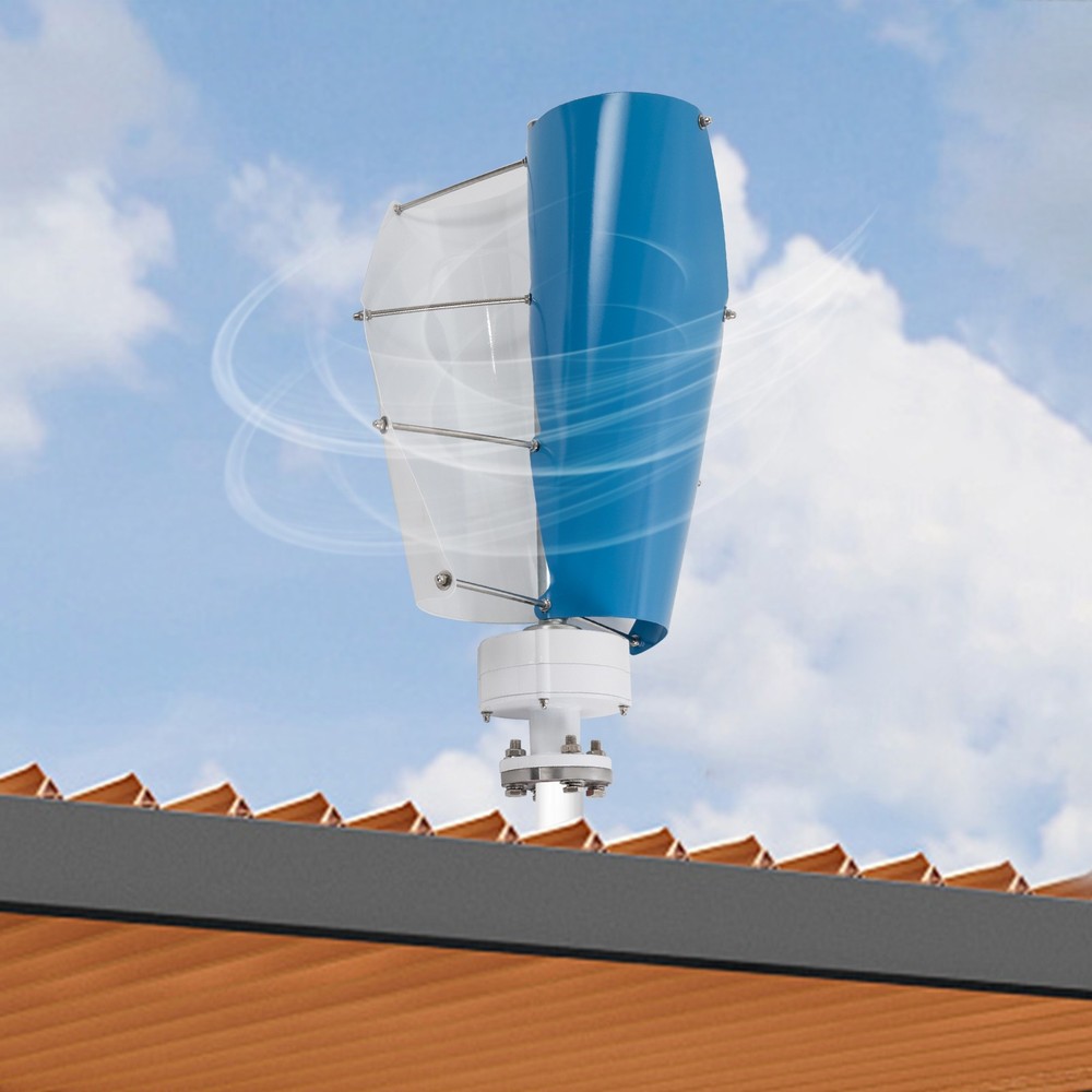 100W Vertical Axis Wind Turbine Generator 12V with Controller Home Windmill Kit