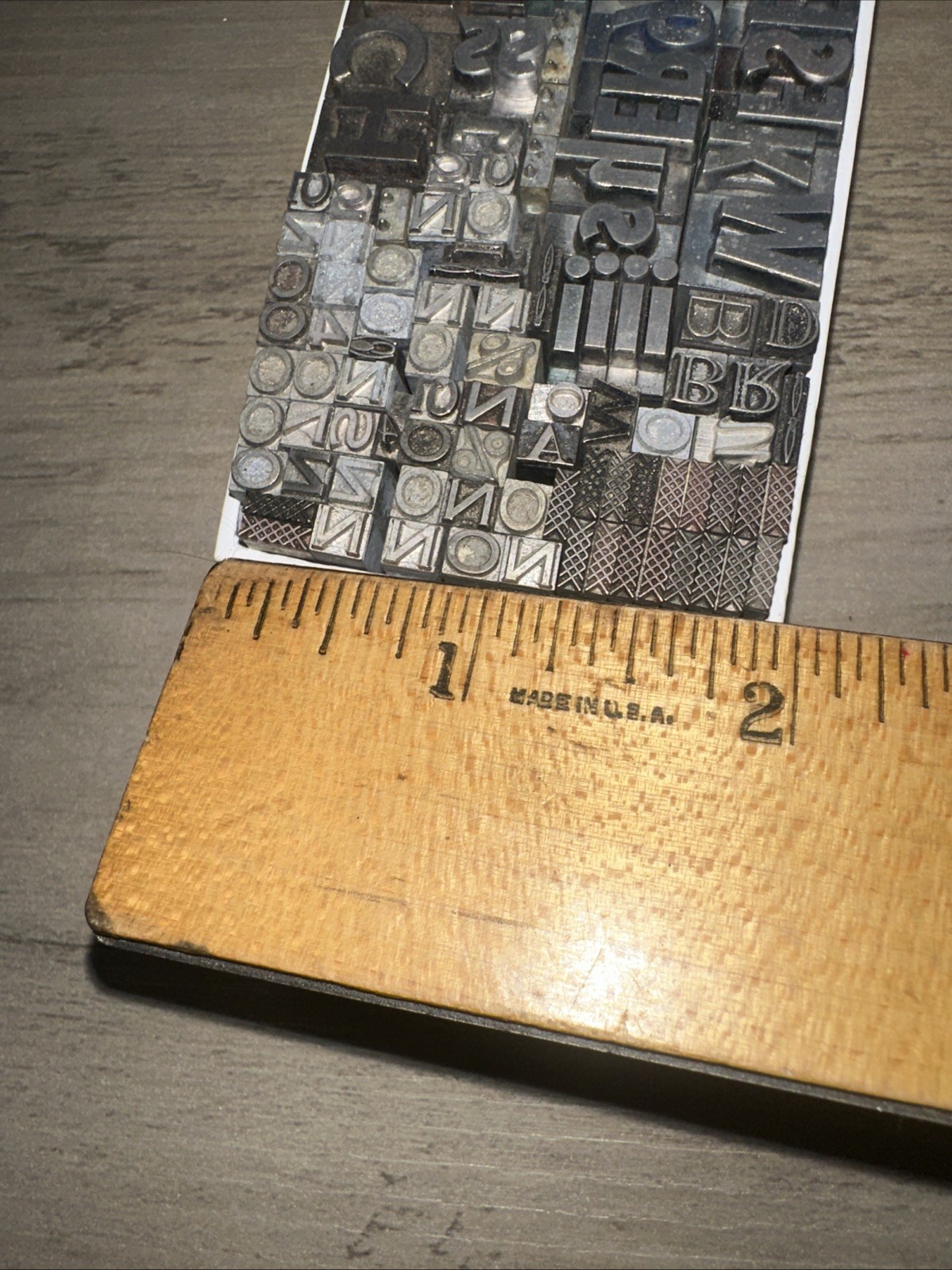 Printing Blocks “ Dingbats Variety “ Nice Collection Letterpress Letters Etc. 2