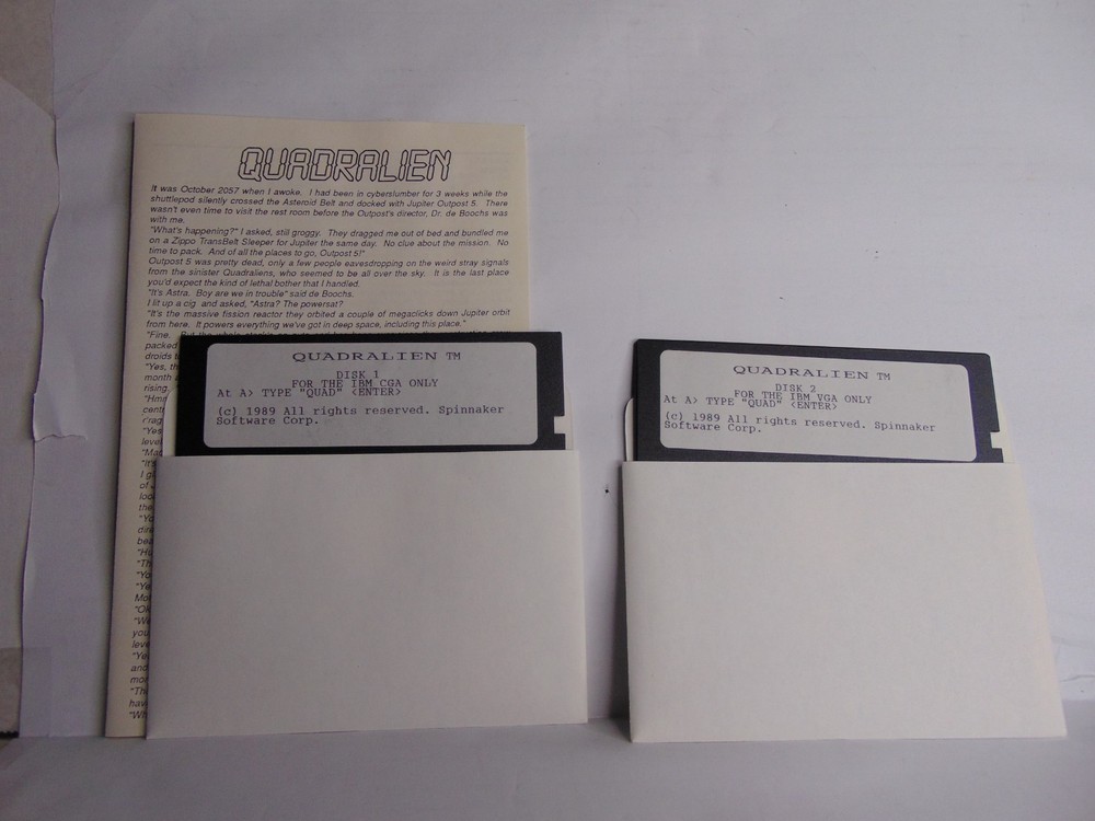 QUADRALIEN for ibm/tandy/at/xt